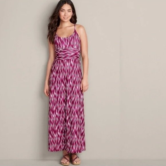 Eddie Bauer Space Dyed Aster Maxi Dress Pink Purple XL - Picture 1 of 8